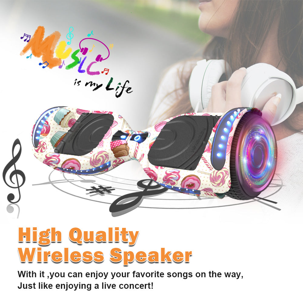 K6 6.5" Hoverboard LED Flash Wheel | Candy