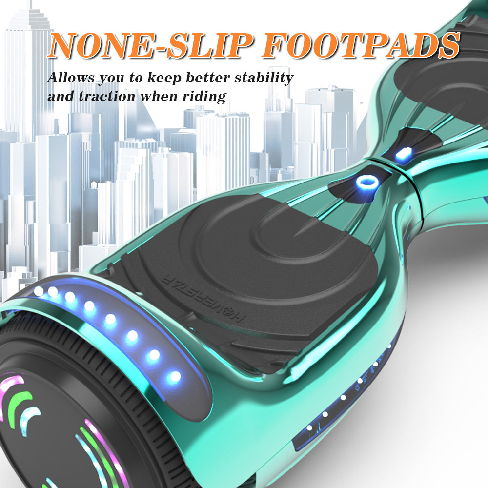 Hoverboard All New Version-K6-chrome  Turquoise