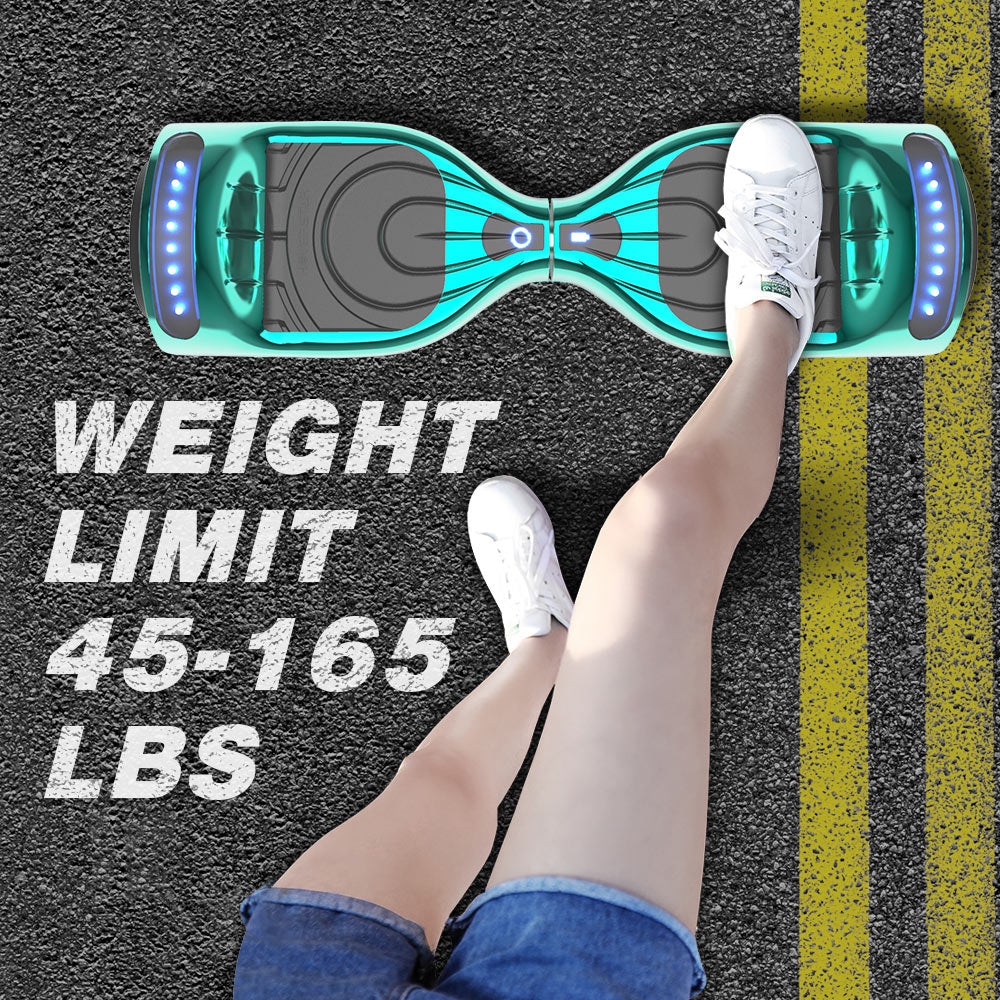 Hoverboard All New Version-K6-chrome  Turquoise